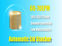 Il metallo automatico può facendo la tensione dell'impilatore 380V 50Hz del coperchio della macchina