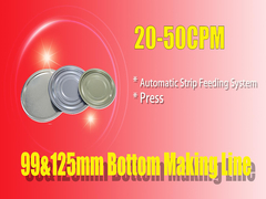 Sistema d'alimentazione della striscia automatica per i coperchi della latta 125mm inferiore e 99mm inferiori
