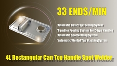 Saldatrice superiore della clip del coperchio della macchina della saldatura a punti dell'orecchio 4L dell'ansa del coperchio automatico del saldatore