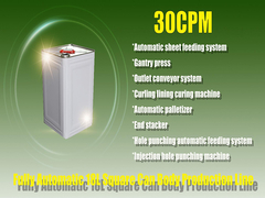 macchina completamente automatica del creatore del barattolo di latta 30cpm per la produzione dei secchi della vernice del metallo