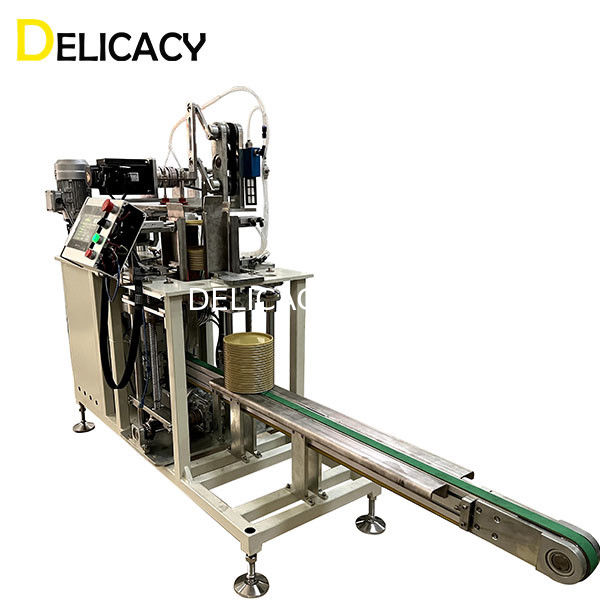 Il metallo automatico può facendo la tensione dell'impilatore 380V 50Hz del coperchio della macchina