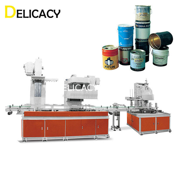 Linea di 25KW 30CPM Tin Can Making Machine Production per Pail Bodies