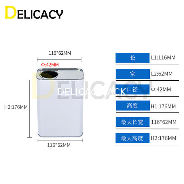 2.2KW 1L Square Tin Can Sewing Machine Colore personalizzato