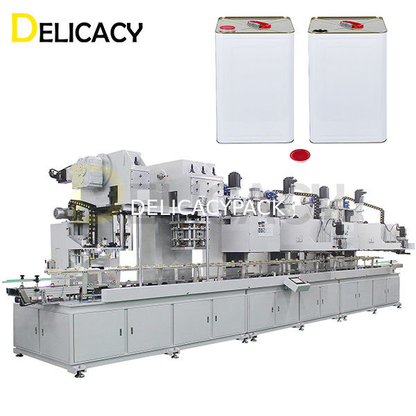 Linea di produzione automatica a 3 fasi per contenitori di stagno da 18L